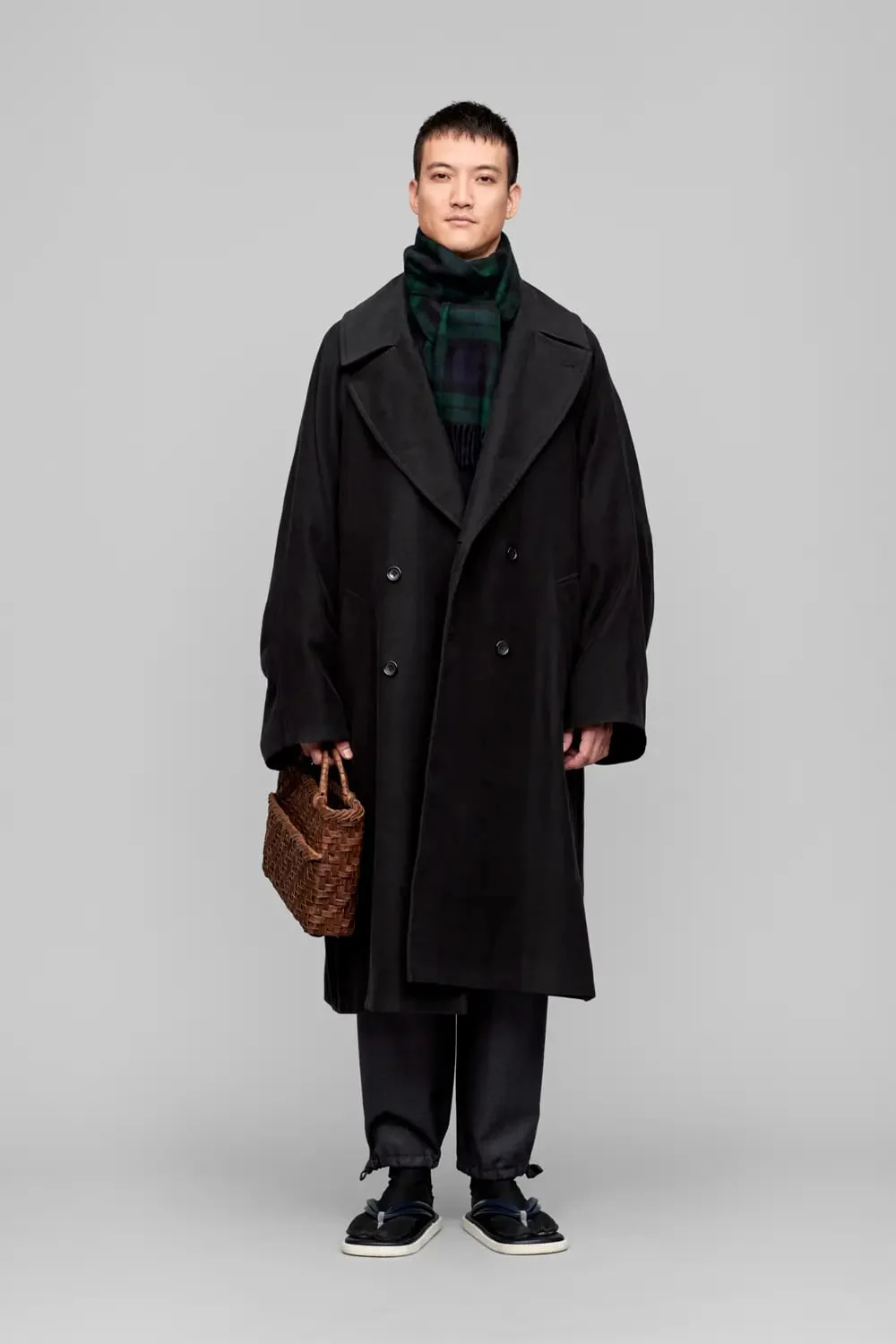 Y.＆SONS ｘ Graphpaper / Supima Moleskin Coat / BLACK