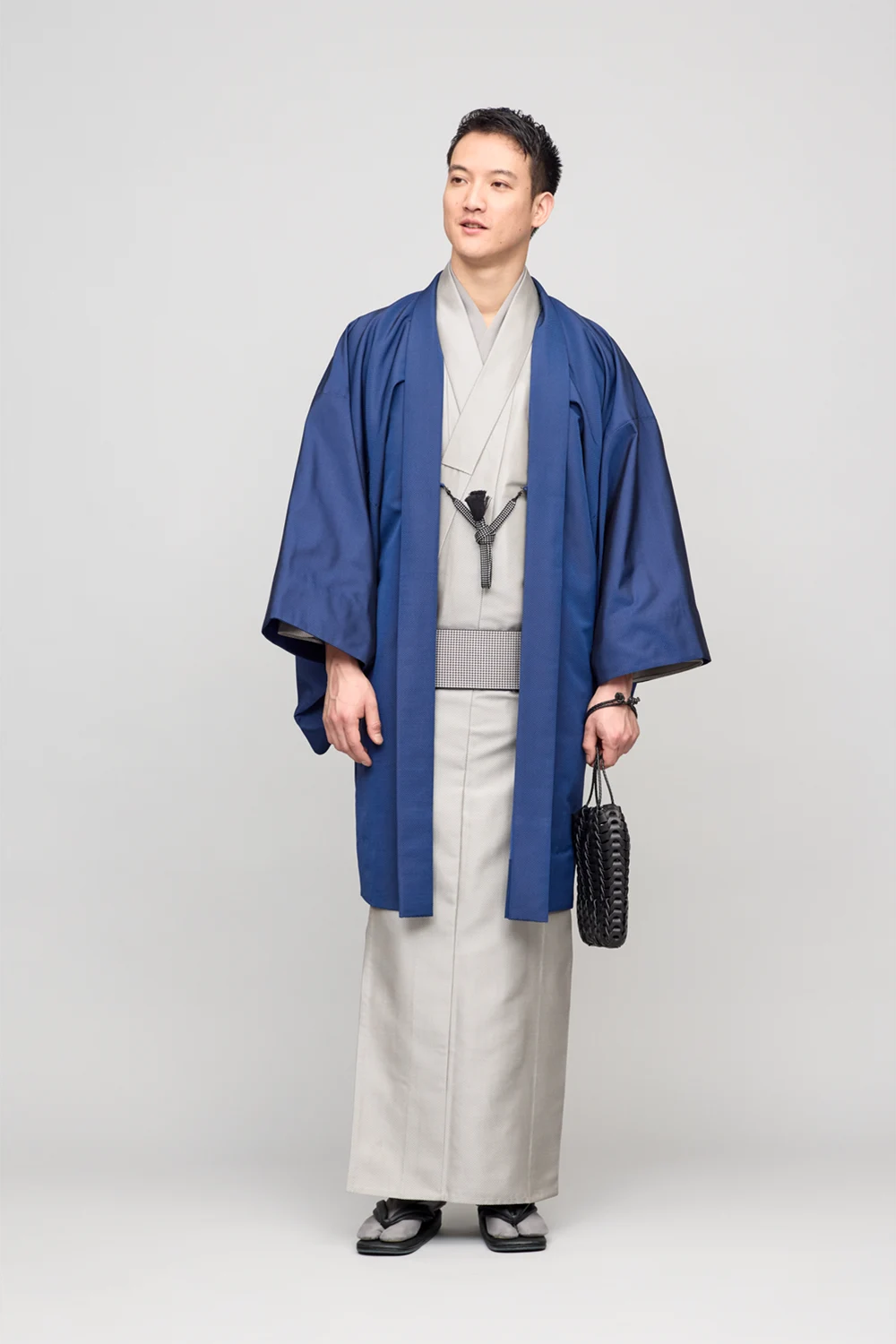 米沢織 / 御召 / 大籠目 / TAUPE